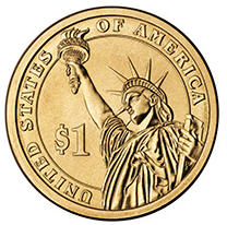 2010 Abraham Lincoln Presidential Dollar reverse side