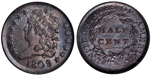 1809 half cent