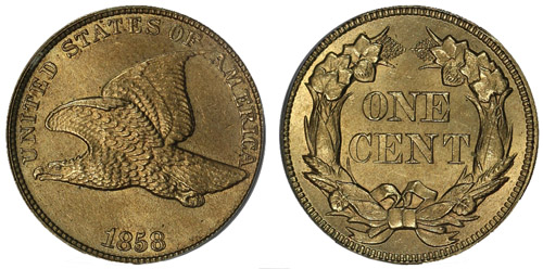 1858 flying eagle cent