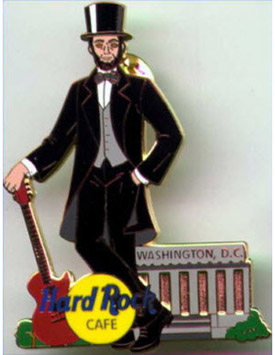 2002 Abraham Lincoln Hard Rock Cafe pin