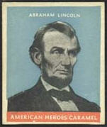 1932 Caramel Abraham Lincoln blue background