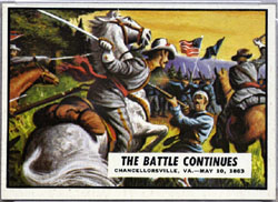 1962 Topps Civil War News Battle Continues