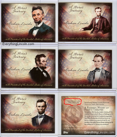 Abraham Lincoln on 2009 Topps Heritage cards