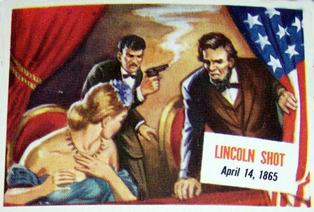 1954 Topps Scoop Lincoln Shot baseball card